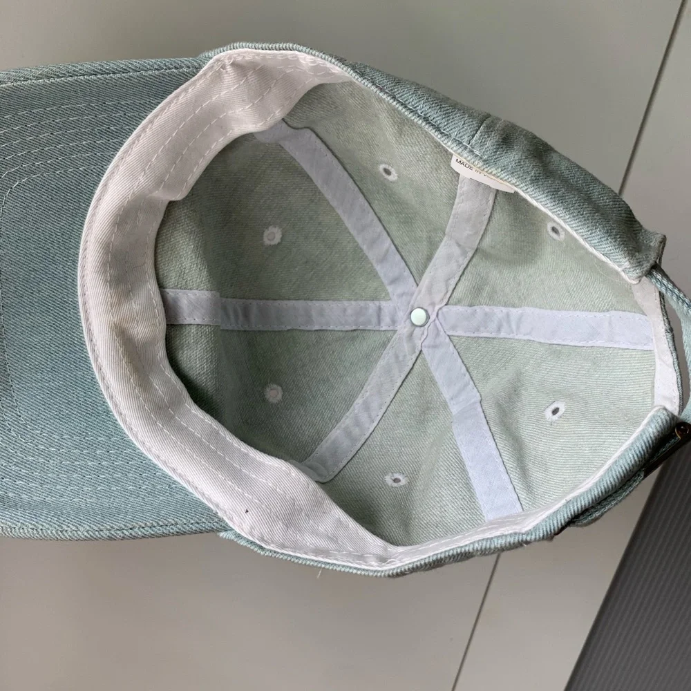 Light denim baseball cap